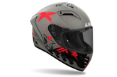 Casco Connor, un casco integrale arancione opaco con visiera extra-large. Da Airoh.